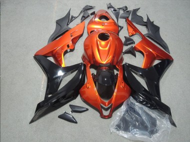 Laranja Preto Carenagem Moto Honda CBR 600RR 07-08