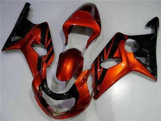 Laranja Preto Carenagem Moto Suzuki GSXR 1000 K1 00-02 Laranja Preto Carenagem Moto Suzuki GSXR 1000 K1 00-02