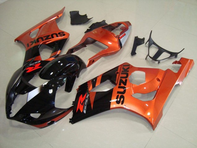 Laranja & Preto Carenagem Moto Suzuki GSXR 1000 K3 03-04 Laranja & Preto Carenagem Moto Suzuki GSXR 1000 K3 03-04