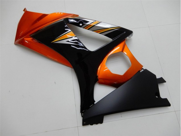 Laranja Preto Carenagem Moto Suzuki GSXR 1000 K7 07-08 Laranja Preto Carenagem Moto Suzuki GSXR 1000 K7 07-08