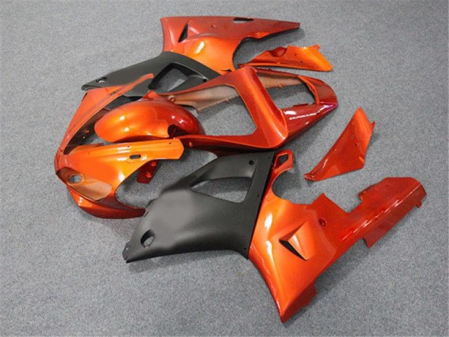 Laranja Preto Carenagem Moto Yamaha R1 02-03 Laranja Preto Carenagem Moto Yamaha R1 02-03