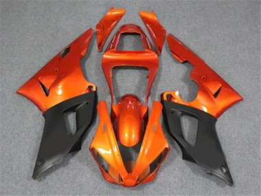 Laranja Preto Carenagem Moto Yamaha R1 02-03
