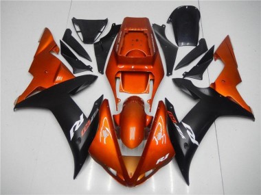 Laranja Preto Carenagem Moto Yamaha R1 02-03