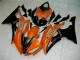 Laranja Preto Carenagem Moto Yamaha R6 08-16 Laranja Preto Carenagem Moto Yamaha R6 08-16