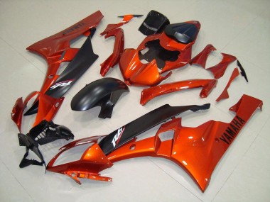 Laranja Preto Fosco Kit Carenagem Moto Yamaha R6 06-07
