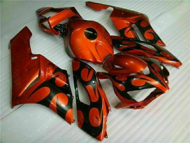 Laranja Preto Kit Carenagem Moto Honda CBR 1000RR 04-05 Laranja Preto Kit Carenagem Moto Honda CBR 1000RR 04-05