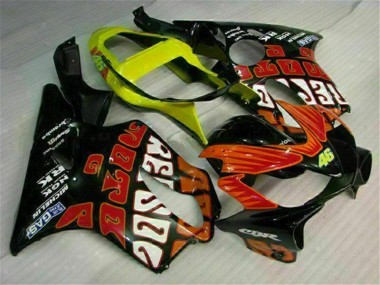 Laranja Preto Kit Completo Carenagem Moto Honda CBR 600 F4i 01-03