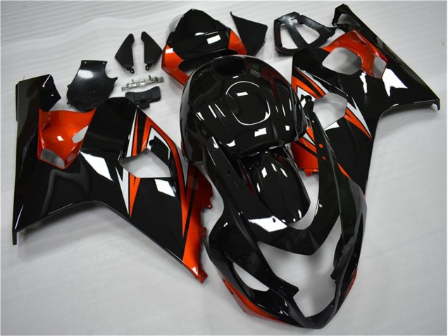 Laranja Preto Kits Carenagem Moto Suzuki GSXR 600 / 750 K4 04-05 Laranja Preto Kits Carenagem Moto Suzuki GSXR 600 / 750 K4 04-05