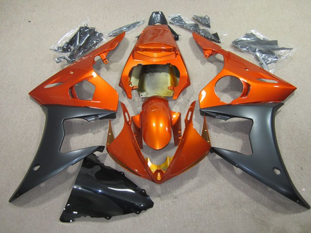 Laranja Preto Moto Plásticos Yamaha R6 03-05 Laranja Preto Moto Plásticos Yamaha R6 03-05