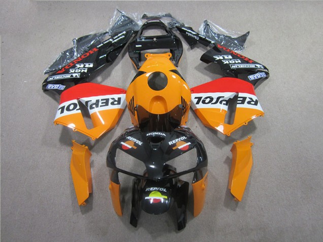 Laranja Preto Repsol Abs Kits Completos Carenagem Moto Honda CBR 600RR 05-06