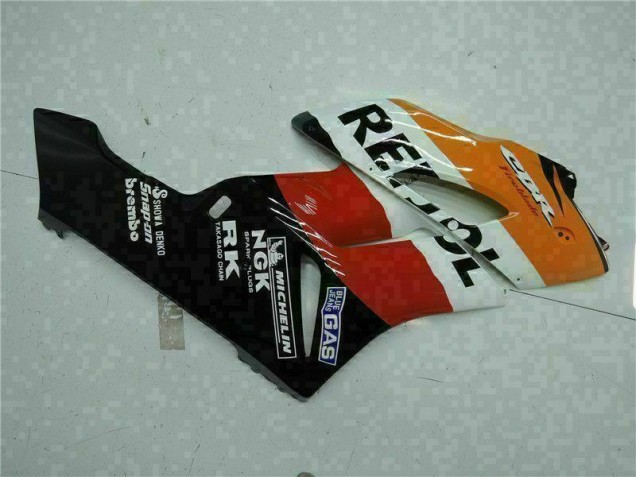 Laranja Preto Repsol Carroçaria Moto Honda CBR 1000RR 04-05 Laranja Preto Repsol Carroçaria Moto Honda CBR 1000RR 04-05