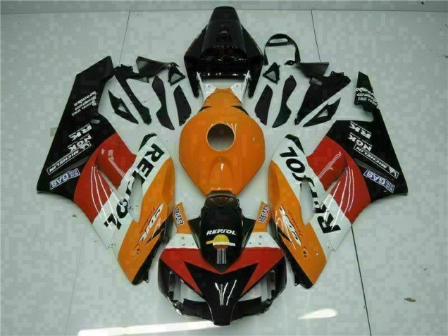 Laranja Preto Repsol Carroçaria Moto Honda CBR 1000RR 04-05 Laranja Preto Repsol Carroçaria Moto Honda CBR 1000RR 04-05