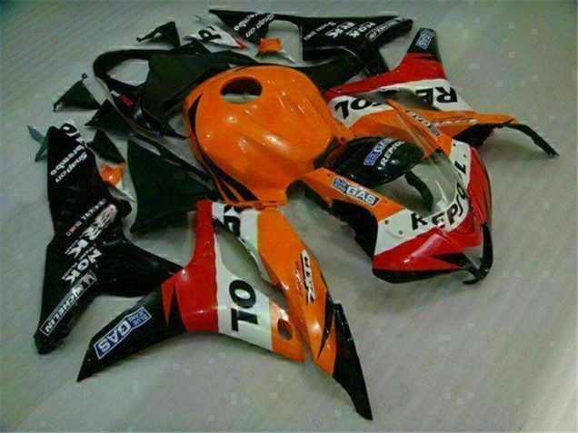 Laranja Preto Repsol Injeção Kit Carenagem Honda CBR 600RR 07-08 Laranja Preto Repsol Injeção Kit Carenagem Honda CBR 600RR 07-08