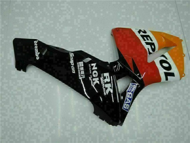 Laranja Preto Repsol Kit Carenagem Moto Honda CBR 600RR 05-06 Laranja Preto Repsol Kit Carenagem Moto Honda CBR 600RR 05-06