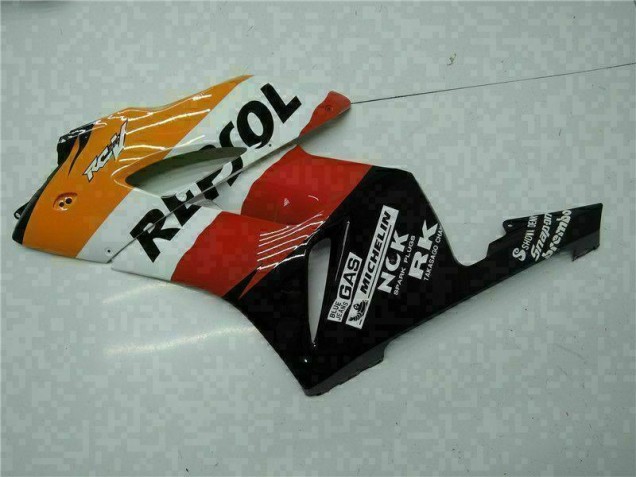 Laranja Preto Repsol Kit Completo Carenagem Moto Honda CBR 1000RR 04-05 Laranja Preto Repsol Kit Completo Carenagem Moto Honda CBR 1000RR 04-05