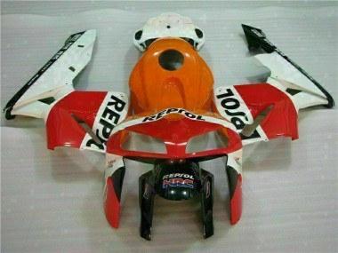 Laranja Preto Repsol Kit Completo Carenagem Moto Honda CBR 600RR 05-06