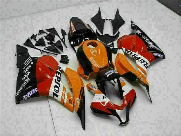 Laranja Repsol Carenagem Moto Honda CBR 600RR 09-12 Laranja Repsol Carenagem Moto Honda CBR 600RR 09-12
