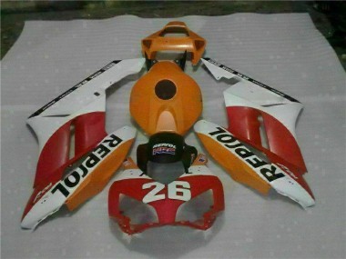 Laranja Vermelho Repsol 26 Carenagem Moto Honda CBR 1000RR 04-05