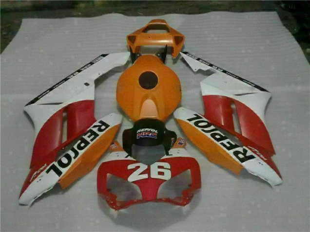 Laranja Vermelho Repsol 26 Carenagem Moto Honda CBR 1000RR 04-05 Laranja Vermelho Repsol 26 Carenagem Moto Honda CBR 1000RR 04-05