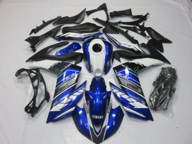 Monster Azul Carenagem Moto Yamaha R3 15-22