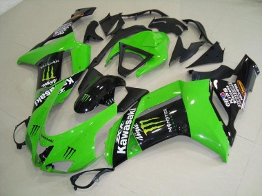 Monster Verde Carenagem Moto Kawasaki ZX6R 07-08
