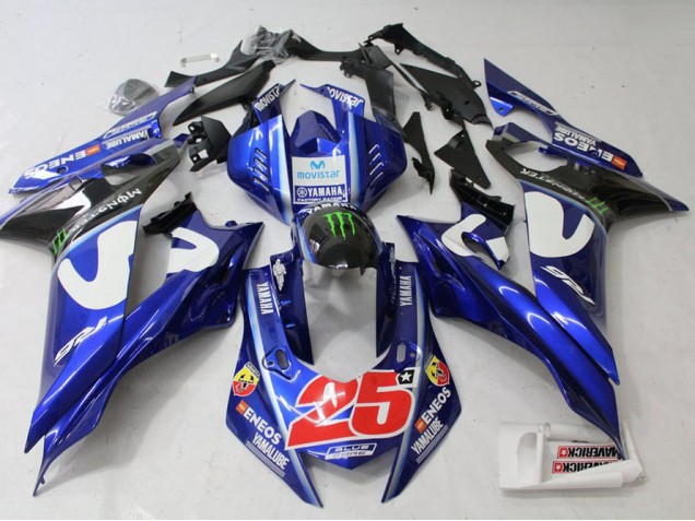 Movistar Carenagem Moto Yamaha R6 17-23 Movistar Carenagem Moto Yamaha R6 17-23