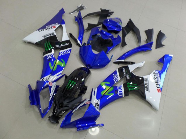 Novo Movistar Abs Motocicleta Plástico Yamaha R6 08-16 Novo Movistar Abs Motocicleta Plástico Yamaha R6 08-16
