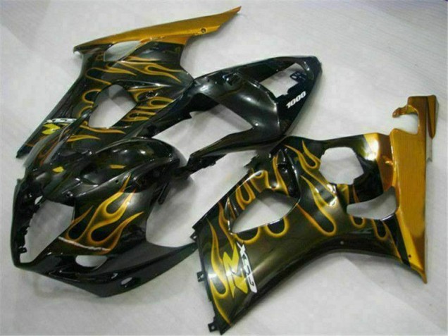 Ouro Preto Carenagem Moto Suzuki GSXR 1000 K3 03-04 Ouro Preto Carenagem Moto Suzuki GSXR 1000 K3 03-04