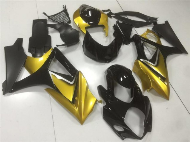 Ouro Preto Kit Carenagem Moto Suzuki GSXR 1000 K7 07-08 Ouro Preto Kit Carenagem Moto Suzuki GSXR 1000 K7 07-08