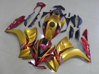 Ouro & Vermelho Escuro Carenagem Moto Honda CBR 1000RR 12-16