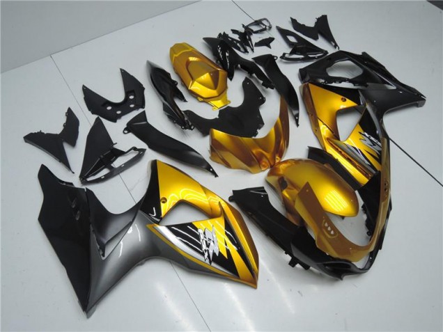 Ouroen Preto Carenagem Moto Suzuki GSXR 1000 K9 09-16 Ouroen Preto Carenagem Moto Suzuki GSXR 1000 K9 09-16