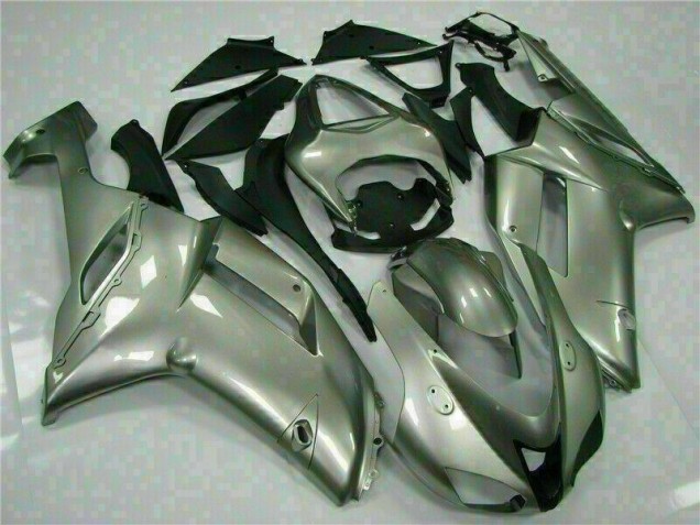 Prata Abs Kits Carenagem Moto Kawasaki ZX6R 07-08 Prata Abs Kits Carenagem Moto Kawasaki ZX6R 07-08