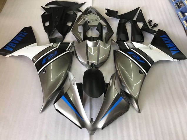 Prata Azul Carenagem Moto Yamaha R1 09-11 Prata Azul Carenagem Moto Yamaha R1 09-11