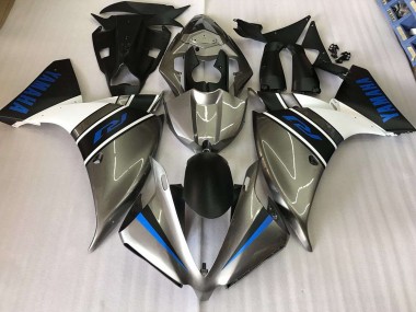 Prata Azul Carenagem Moto Yamaha R1 12-14