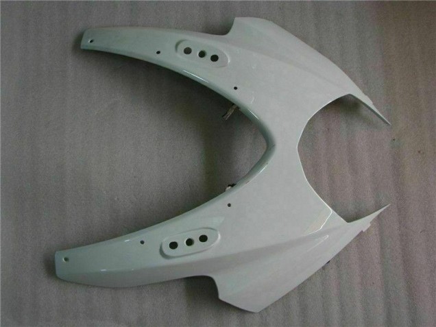 Prata Branco Carenagem Moto Suzuki GSXR 1000 K7 07-08 Prata Branco Carenagem Moto Suzuki GSXR 1000 K7 07-08
