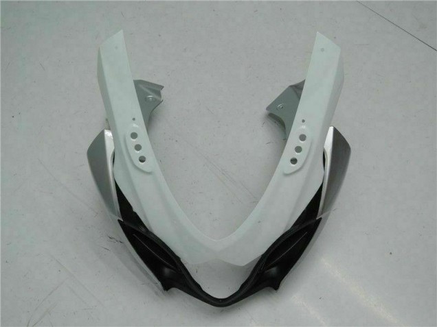 Prata Branco Carenagem Moto Suzuki GSXR 1000 K9 09-16 Prata Branco Carenagem Moto Suzuki GSXR 1000 K9 09-16