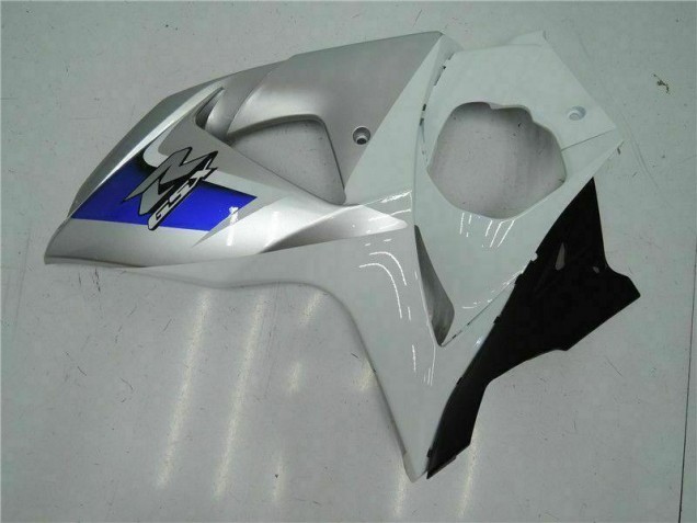 Prata Branco Carenagem Moto Suzuki GSXR 1000 K9 09-16 Prata Branco Carenagem Moto Suzuki GSXR 1000 K9 09-16