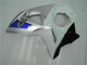 Prata Branco Carenagem Moto Suzuki GSXR 1000 K9 09-16 Prata Branco Carenagem Moto Suzuki GSXR 1000 K9 09-16