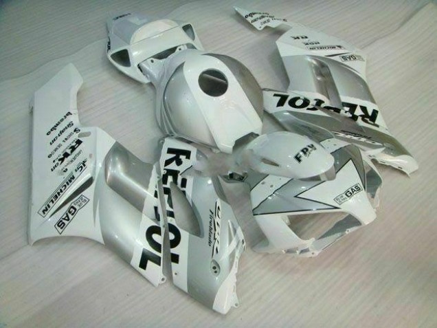 Prata Branco Repsol Abs Kit Completos Carenagem Moto Honda CBR 1000RR 04-05