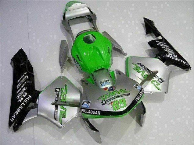 Prata Carenagem Moto Honda CBR 600RR 03-04 Prata Carenagem Moto Honda CBR 600RR 03-04