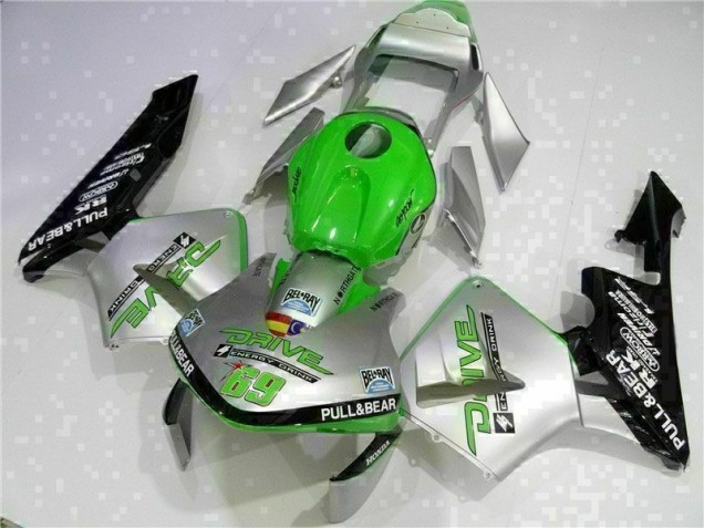Prata Carenagem Moto Honda CBR 600RR 03-04 Prata Carenagem Moto Honda CBR 600RR 03-04