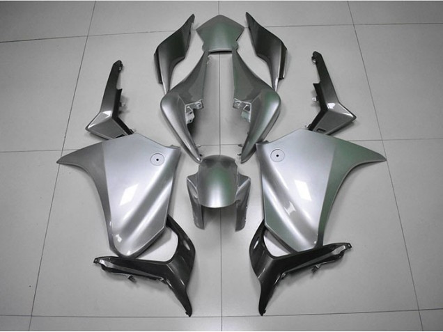Prata Carenagem Moto Honda VFR 1200 10-14 Prata Carenagem Moto Honda VFR 1200 10-14