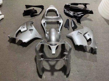 Prata Preto Brilhante Carenagem & Plástico Moto Kawasaki ZX9R 98-99
