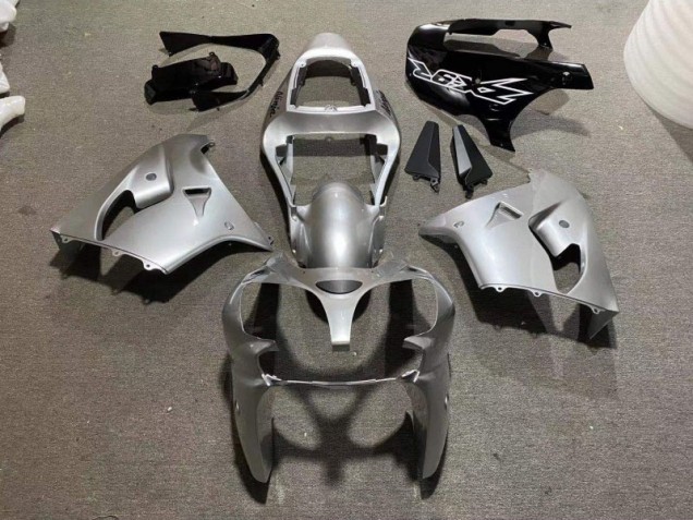Prata Preto Brilhante Carenagem & Plástico Moto Kawasaki ZX9R 98-99 Prata Preto Brilhante Carenagem & Plástico Moto Kawasaki ZX9R 98-99