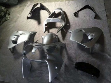 Prata Preto Brilhante Kit Carenagem Moto Kawasaki ZX9R 02-03