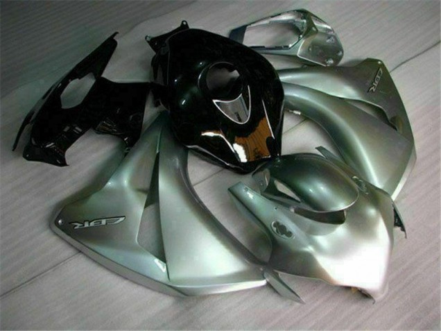 Prata Preto Carenagem Moto Honda CBR 1000RR 08-11 Prata Preto Carenagem Moto Honda CBR 1000RR 08-11