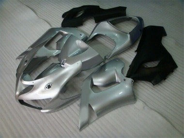 Prata Preto Carenagem Moto Kawasaki ZX6R 05-06