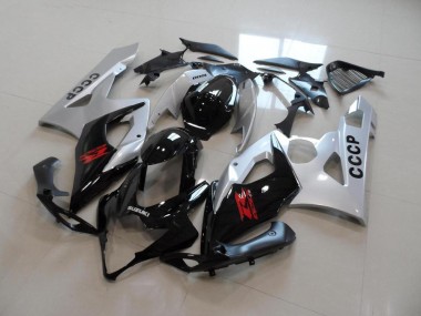Prata Preto Carenagem Moto Suzuki GSXR 1000 K5 05-06