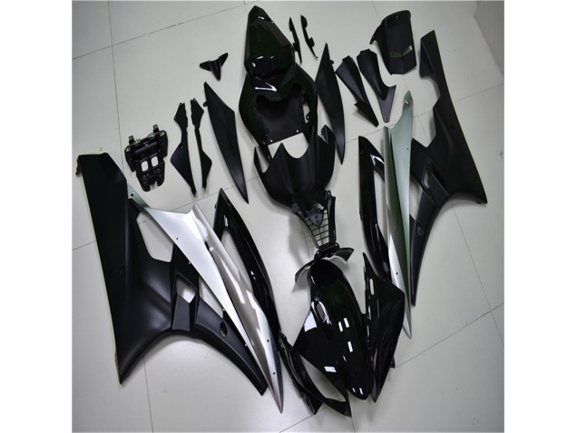 Prata Preto Carenagem Moto Yamaha R6 08-16 Prata Preto Carenagem Moto Yamaha R6 08-16