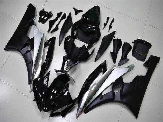 Prata Preto Carenagem Moto Yamaha R6 08-16 Prata Preto Carenagem Moto Yamaha R6 08-16